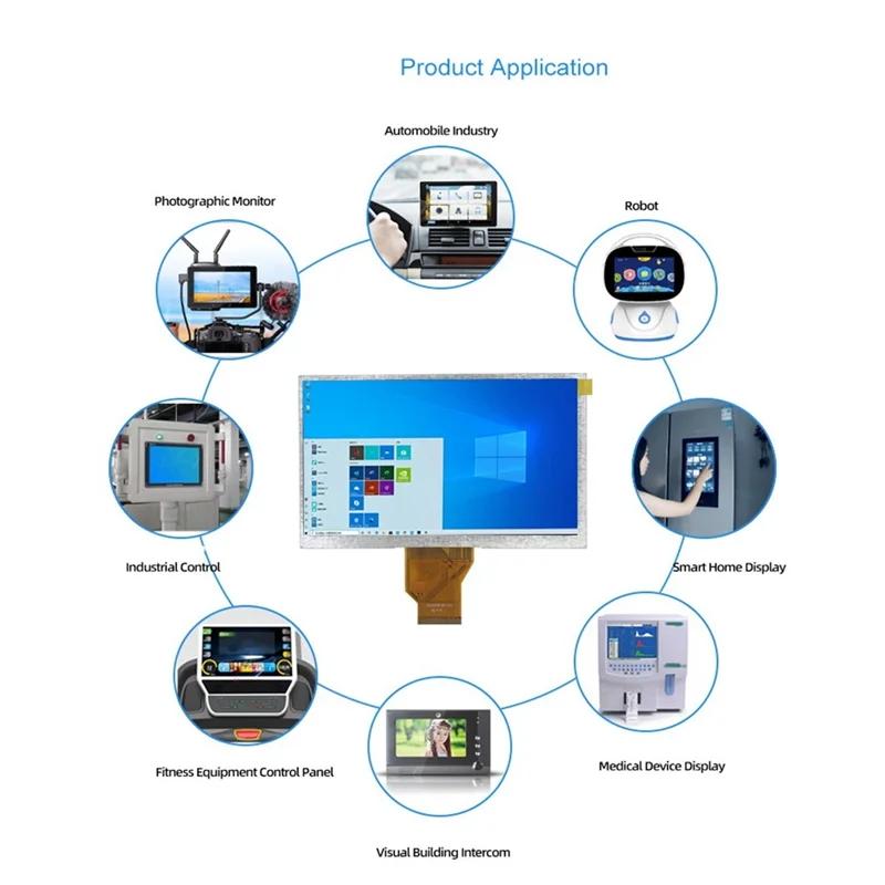 TFT LCD ũ  ÷, ڵ  ü , ũ ü, 50  HD 800x480, 7 ġ